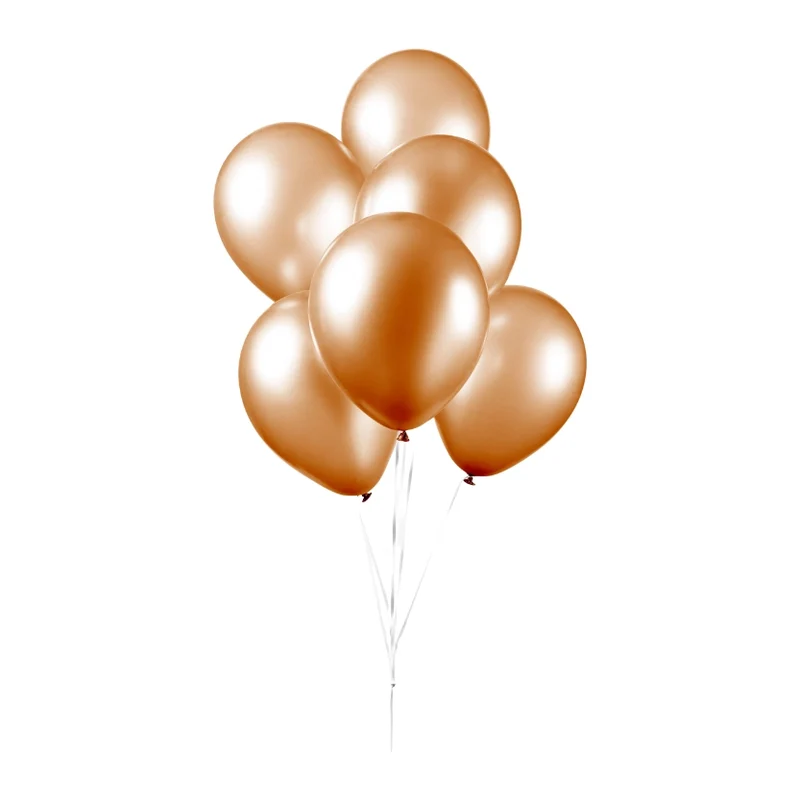 Parel oranje ballonnen 25 stuks 30cm