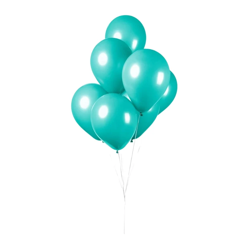 Turquoise ballonnen 10 stuks 30cm