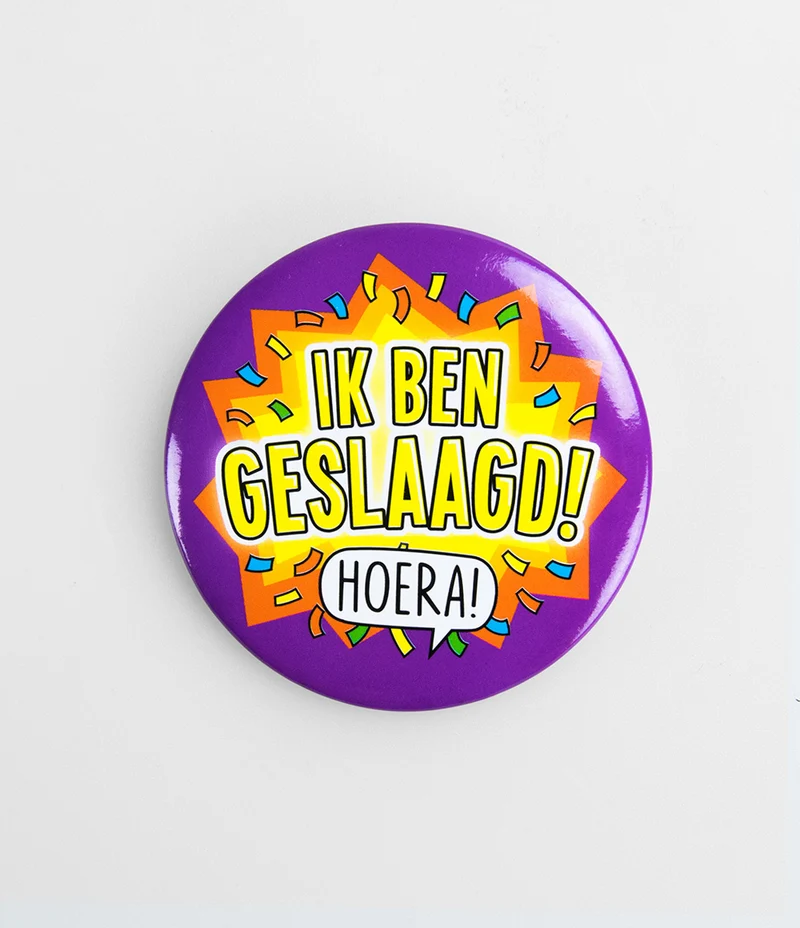 Button geslaagd
