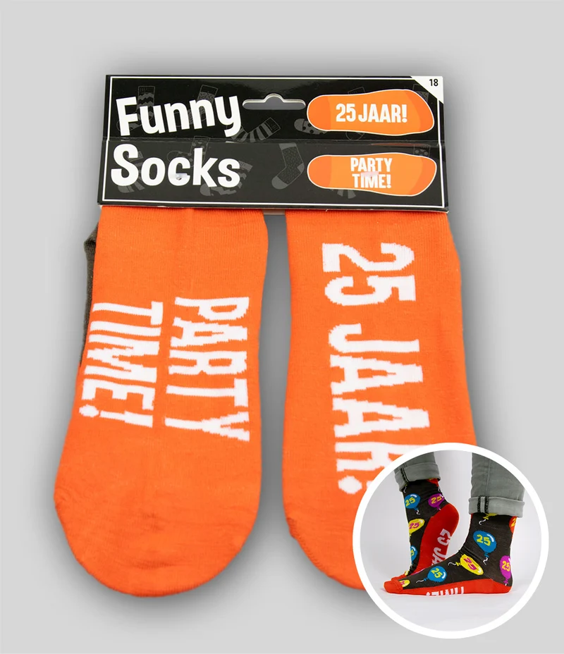 Funny socks - 25 jaar