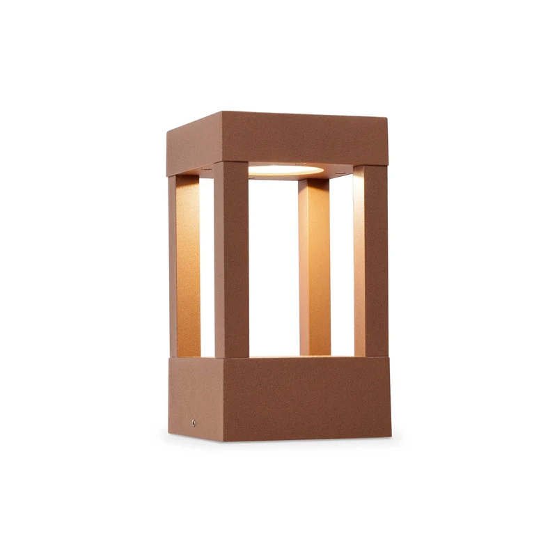 Faro Agra - LED Buitenlamp Sokkel Roestbruin IP54