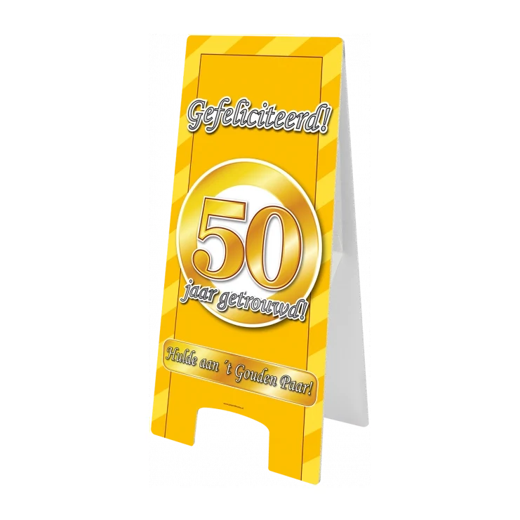 50 jaar Getrouwd - Warningsign