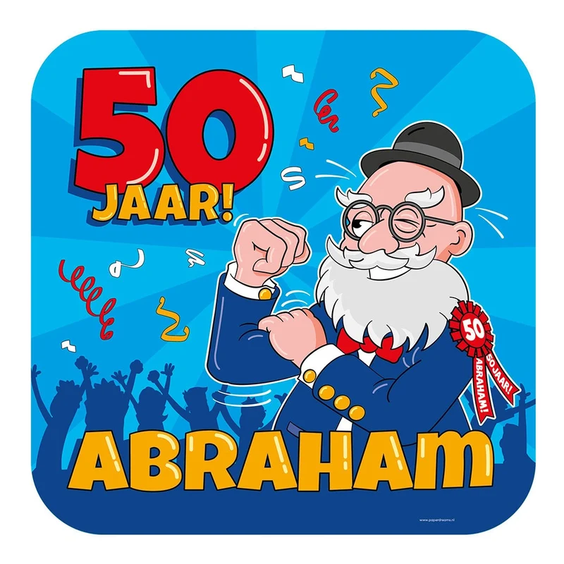 Abraham Cartoon - Deurbord