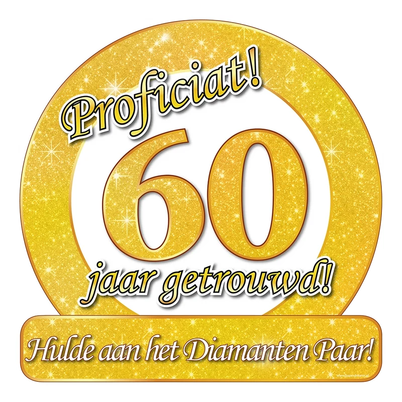 60 jaar Getrouwd - Deurbord