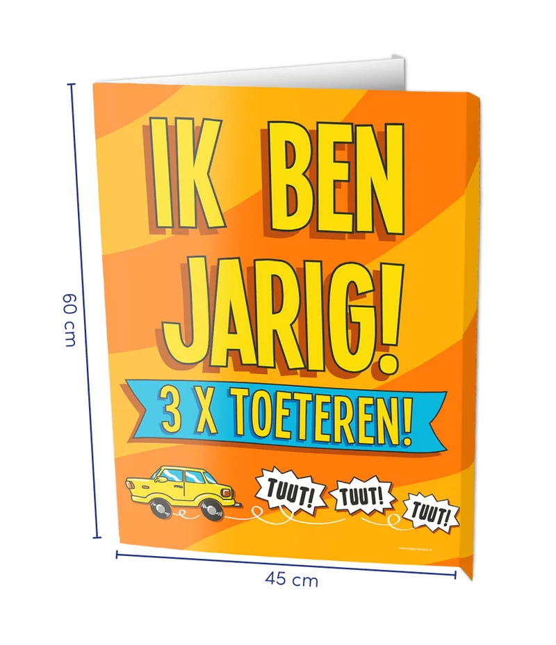Window sign - Van harte gefeliciteerd