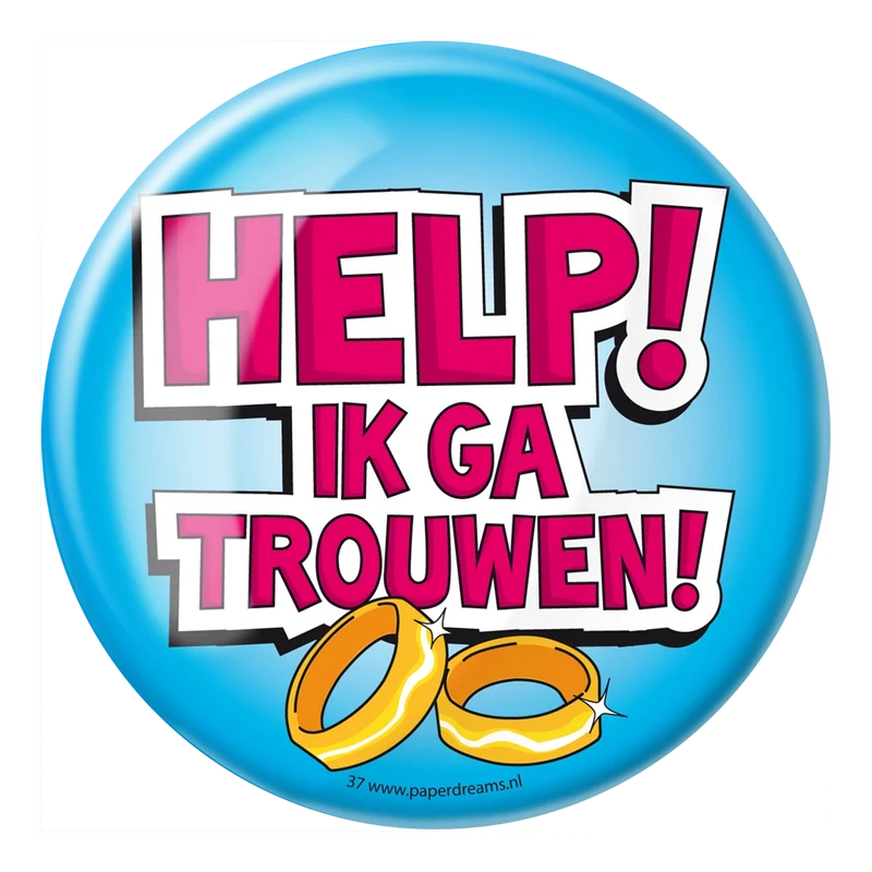 Button XL - Help ik ga trouwen