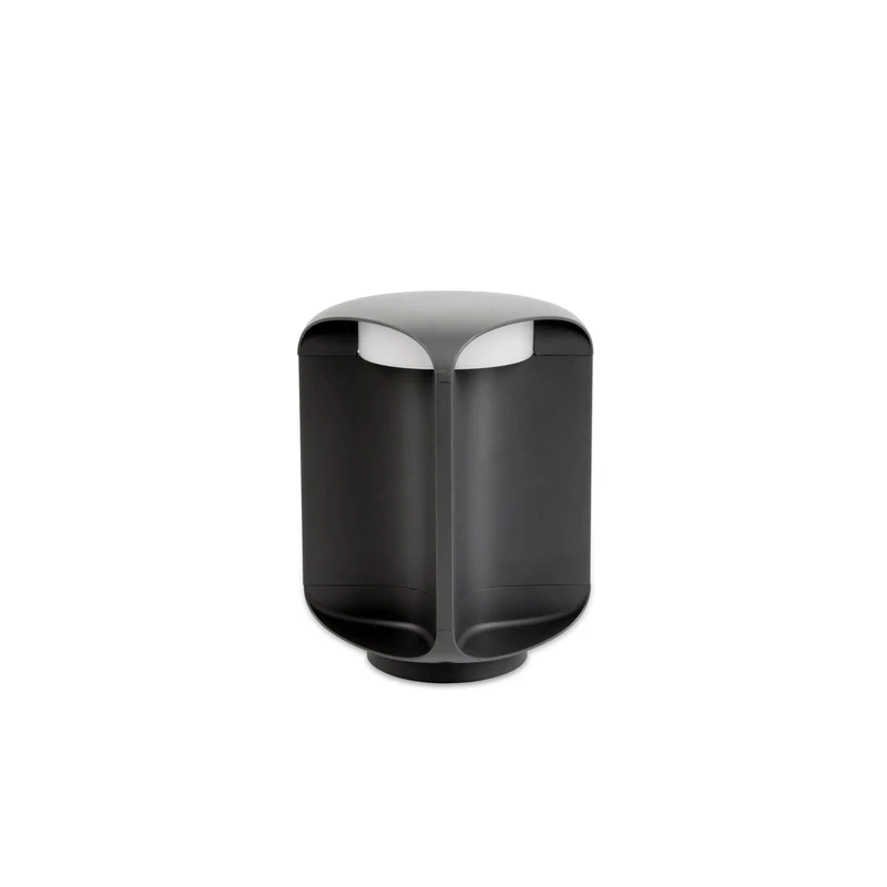 Faro Bu-Oh - LED-buitenlamp op sokkel wit, donkergrijs IP65