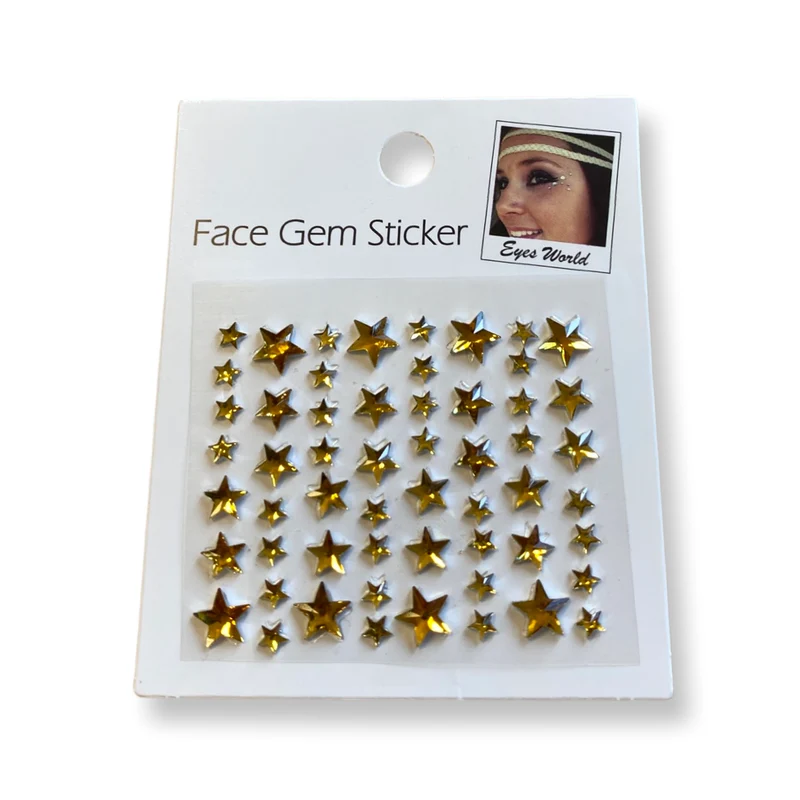 Opplakbare glitter sterretjes