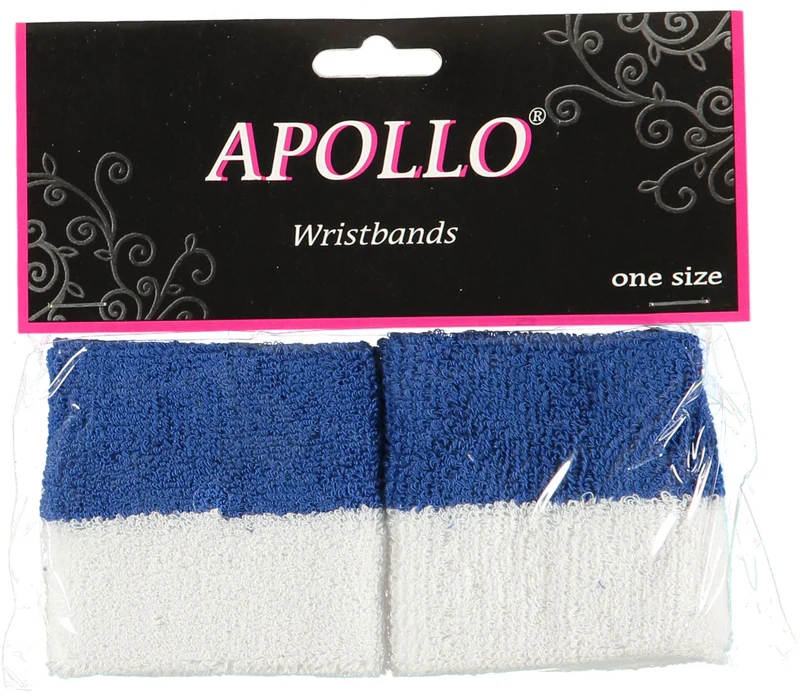 Polsband Blauw-wit (2st)