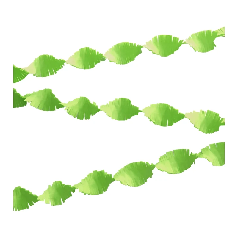 Lime Groen Crêpe papier Slinger 6 meter