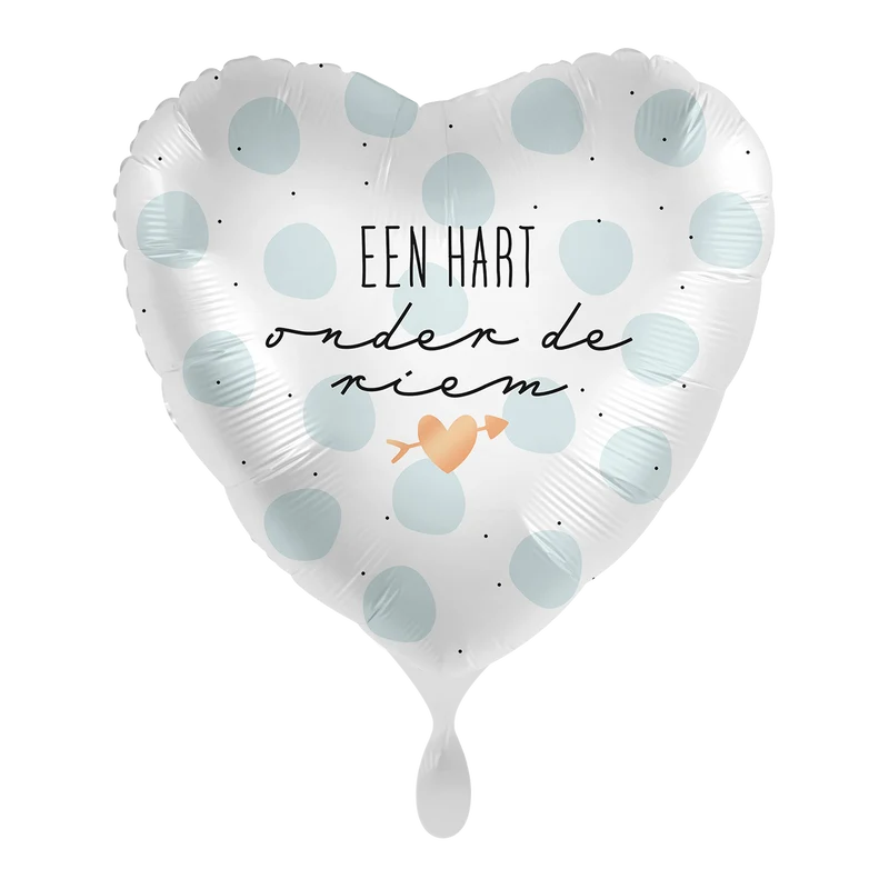 Folieballon Een Hart onder de riem