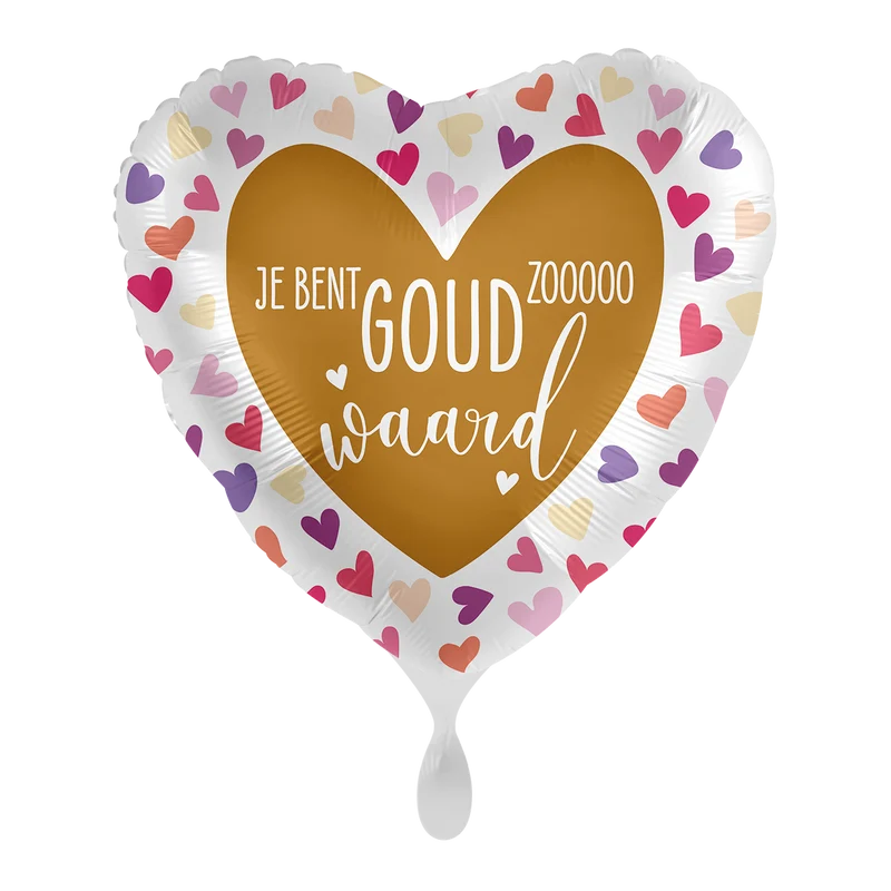 Folieballon Je bent Goud waard