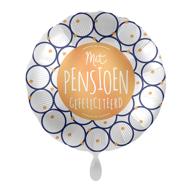 Folieballon Met Pensioen Gefeliciteerd!