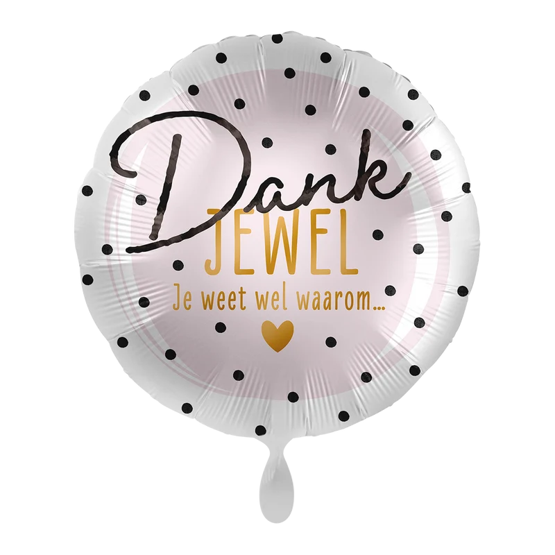 Folieballon Dankjewel Je Weet Wel Waarom
