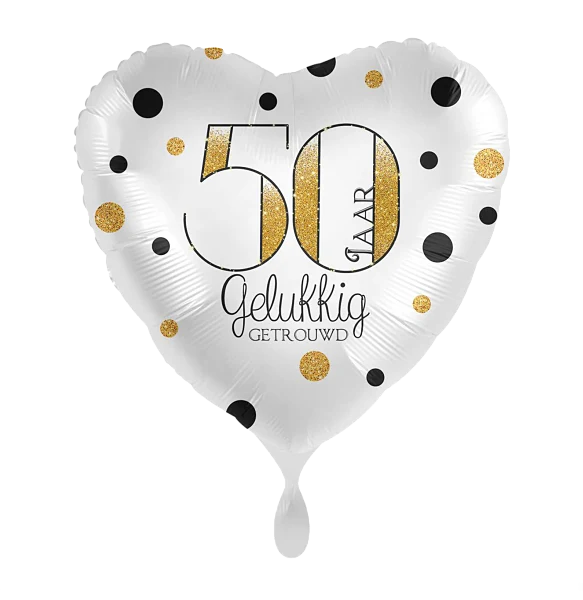 Folieballon 50 jaar Gelukkig Getrouwd
