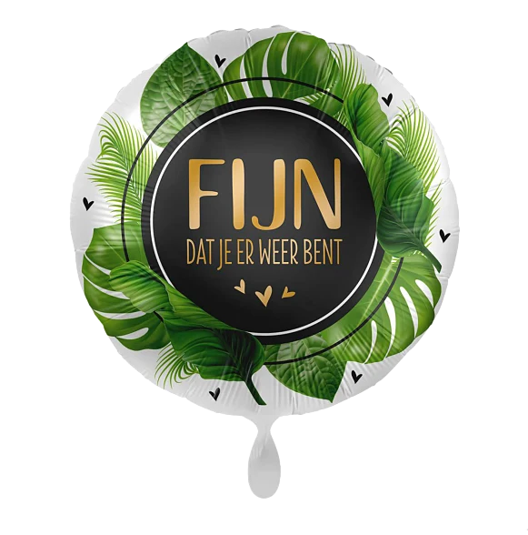 Folieballon Fijn dat je er weer bent