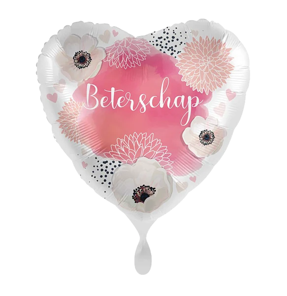 Folieballon Beterschap Hart