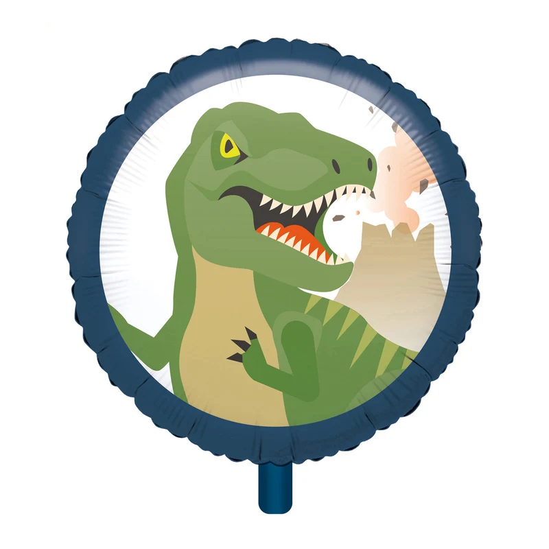 Folieballon Rond Happy Dinosaur