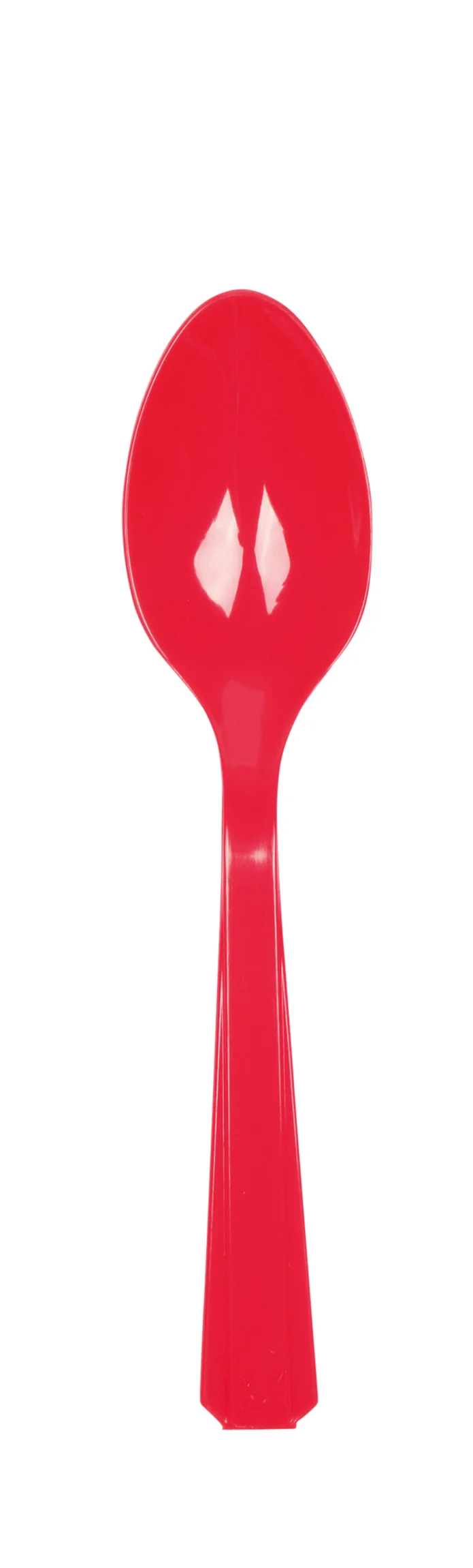 Lepels plastic rood
