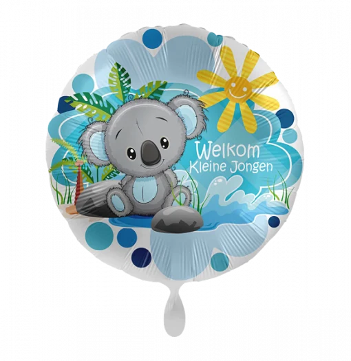 Folieballon welkom kleine jongen - meisje