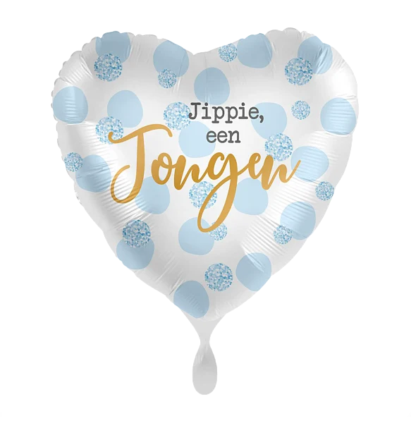 Folieballon jippie een jongen - meisje