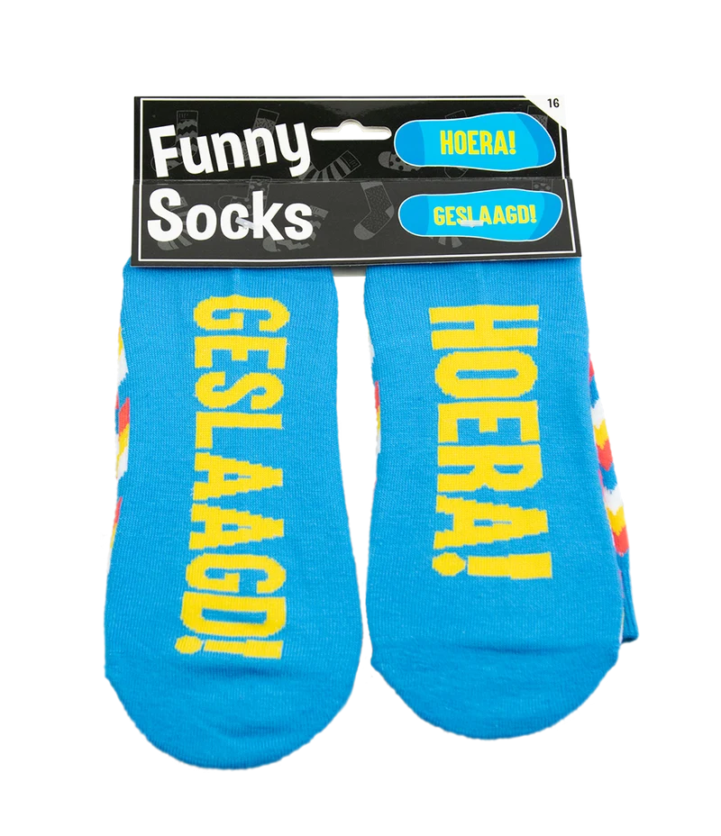 Fun sokken Geslaagd!