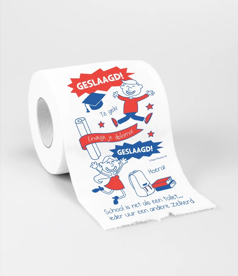 Toiletpapier - Geslaagd school