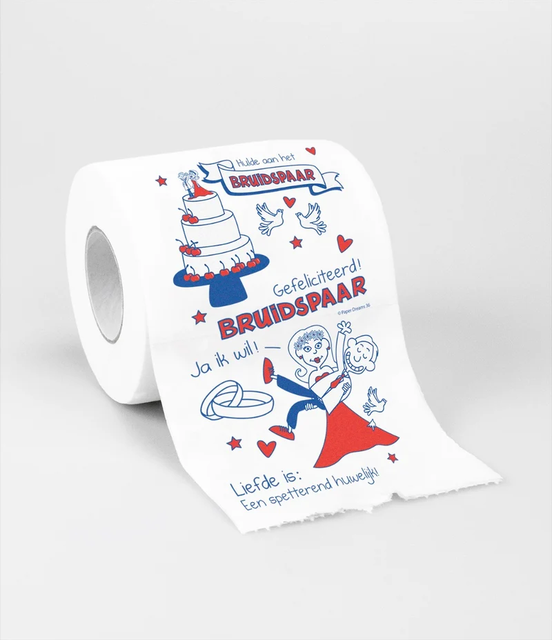 Toiletpapier - Bruidspaar
