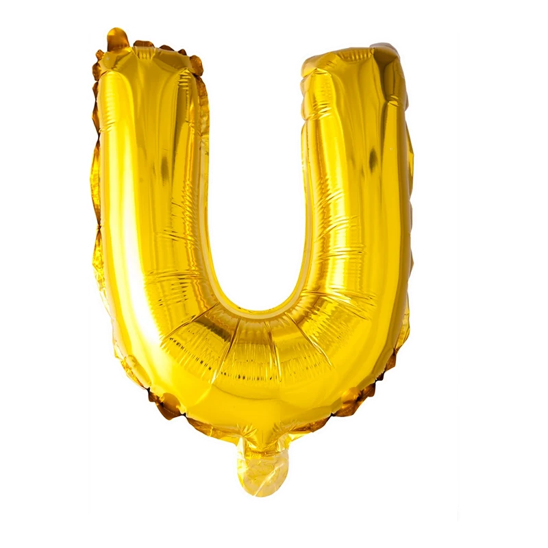 Letterballon U Goud 41 cm