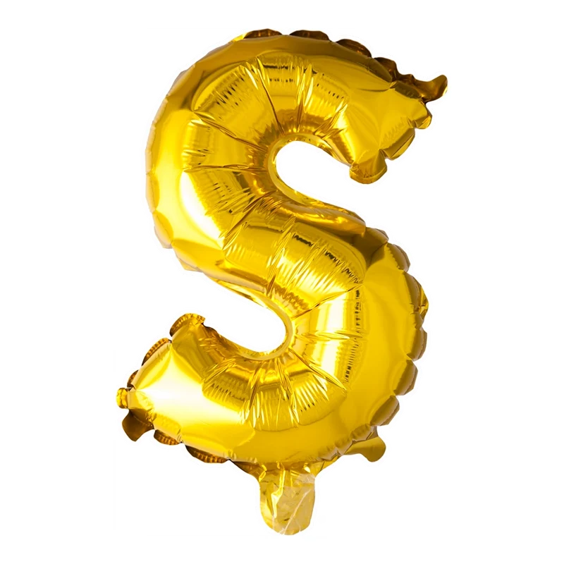Letterballon S Goud 41 cm