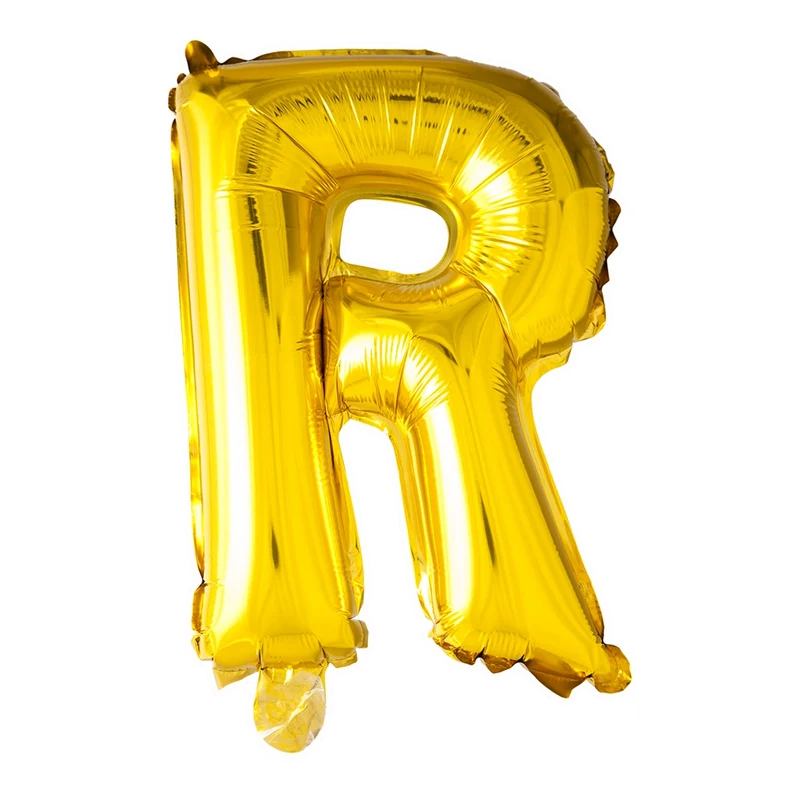 Letterballon R Goud 41 cm