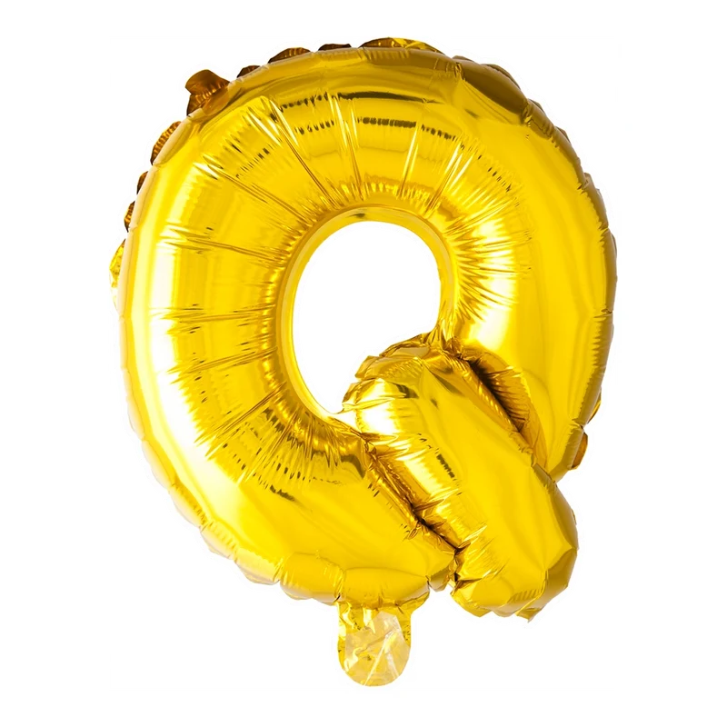 Letterballon Q Goud 41 cm