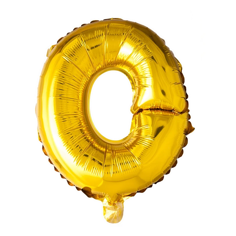 Letterballon O Goud 41 cm