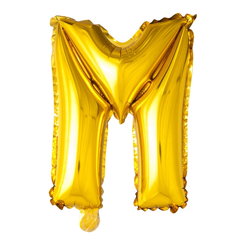 Letterballon M Goud 41cm
