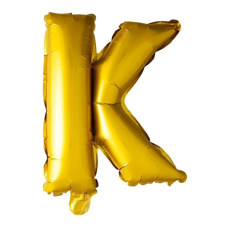 Letterballon K Goud 41cm