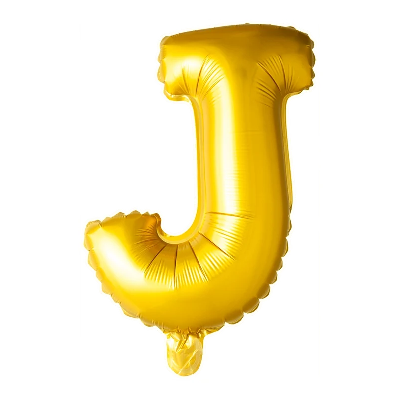 Letterballon J Goud 41cm