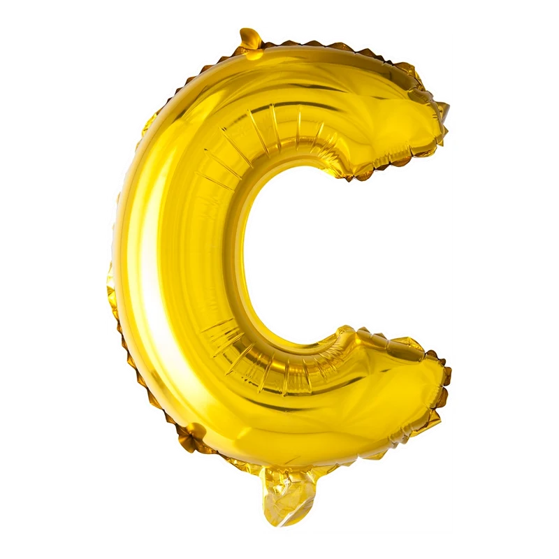 Letterballon C Goud 41 cm