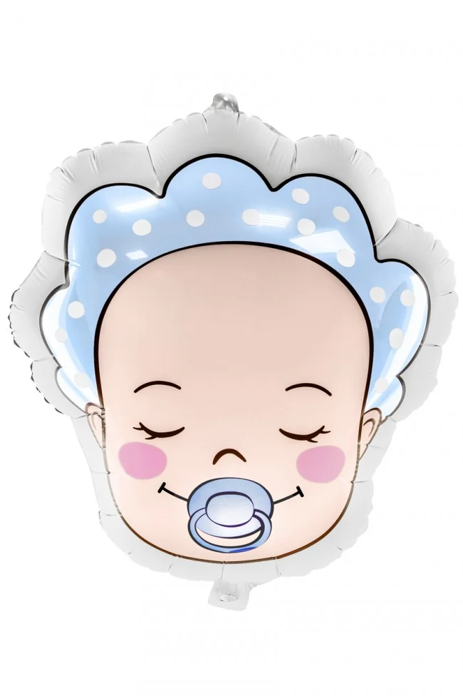 Folieballon baby met speen 40x45cm