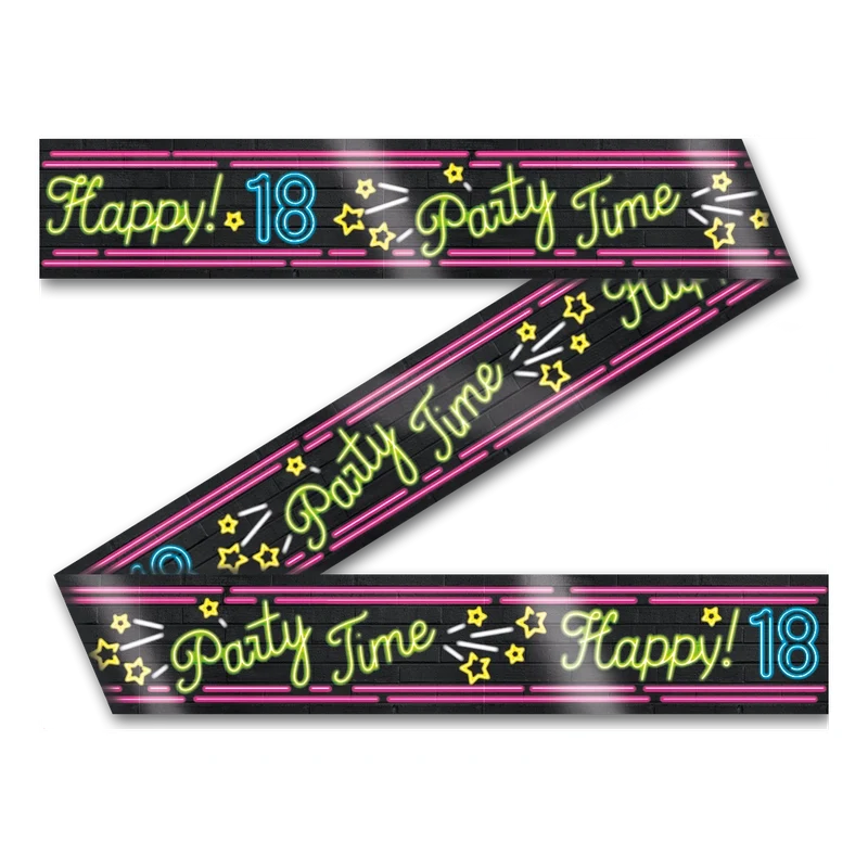 Afzetlint - 18 jaar - Neon