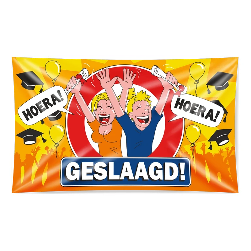 Gevel vlag - geslaagd