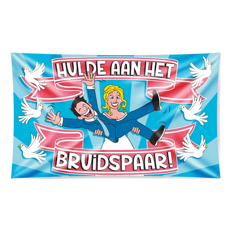 Gevel vlag - bruidspaar