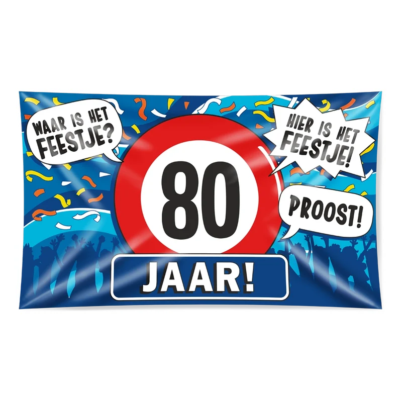 Gevel vlag - 80 jaar