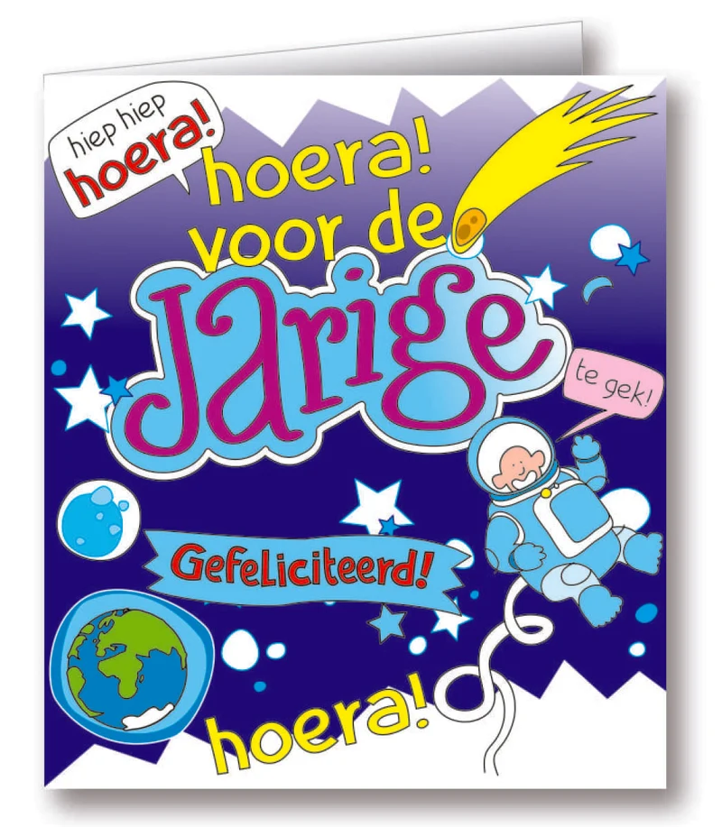 Wenskaarten - jarige cartoon