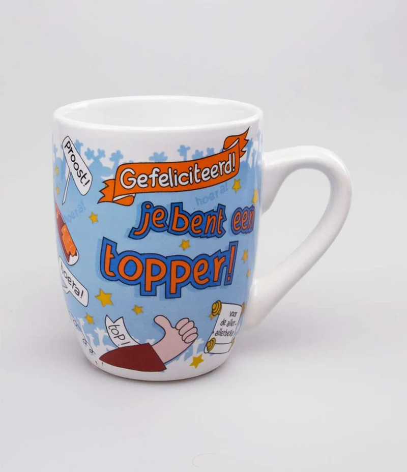 Mok Cartoon Geslaagd Topper