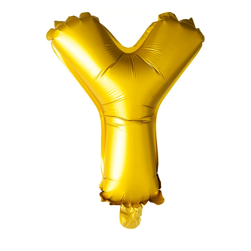 Letterballon Y Goud 41 cm