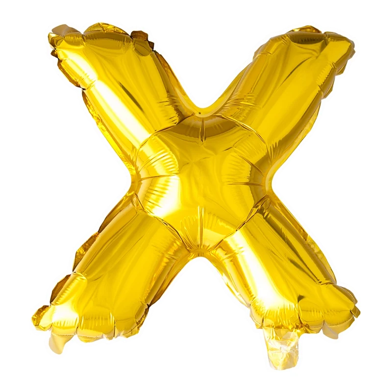 Letterballon X Goud 41cm