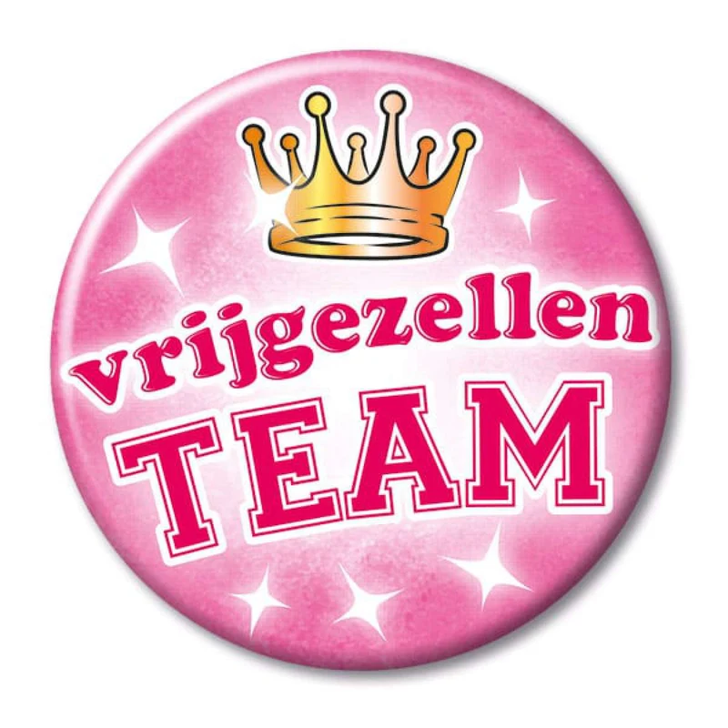 Button klein - vrijgezellen team vrouwen