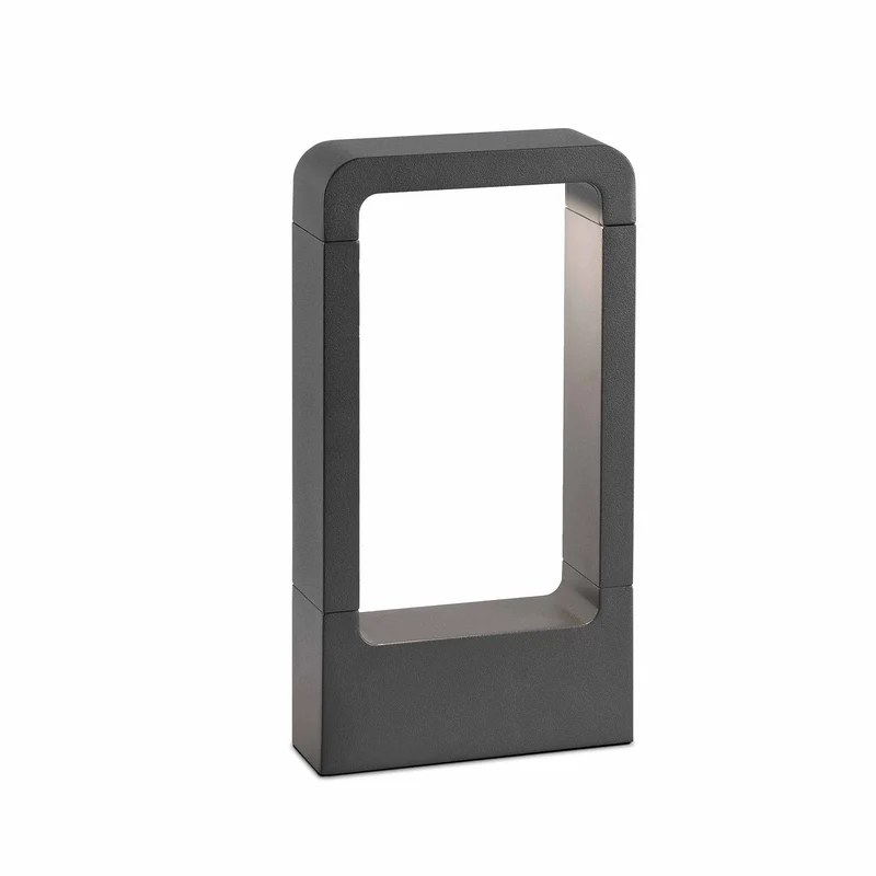 Faro Das - LED Buitenlamp Sokkel Donkergrijs IP54