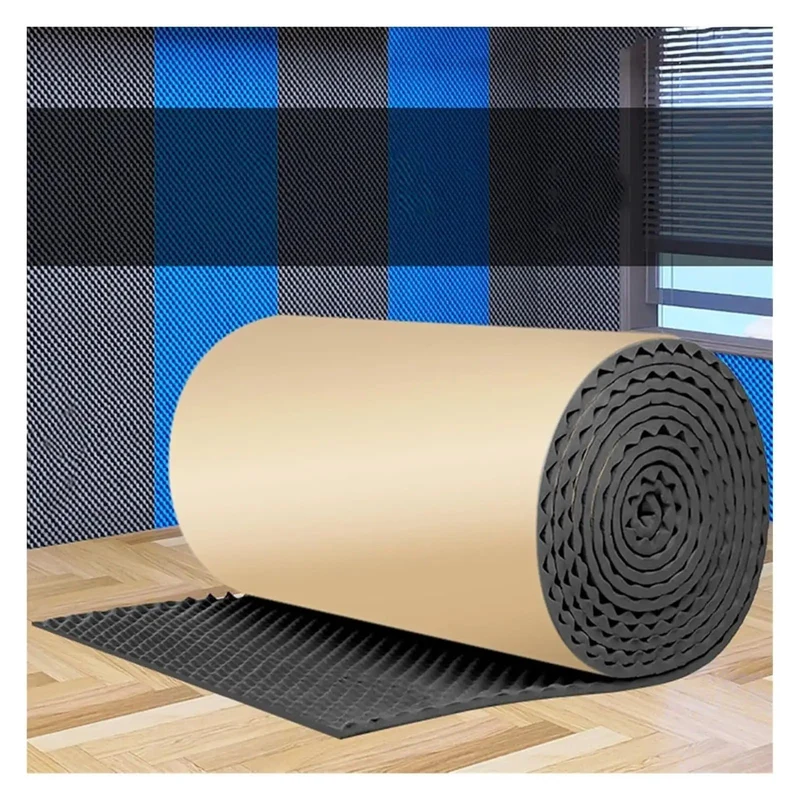 Self Adhesive 2 Cm Thick Egg Crate Acoustic Foam Panels For Home Studio And Office Gray Polyurethane Sound Absorbing Wall Tiles That Banish Room Reverb And Level Up Your Listening Experience With Effortless Peel Stick Application