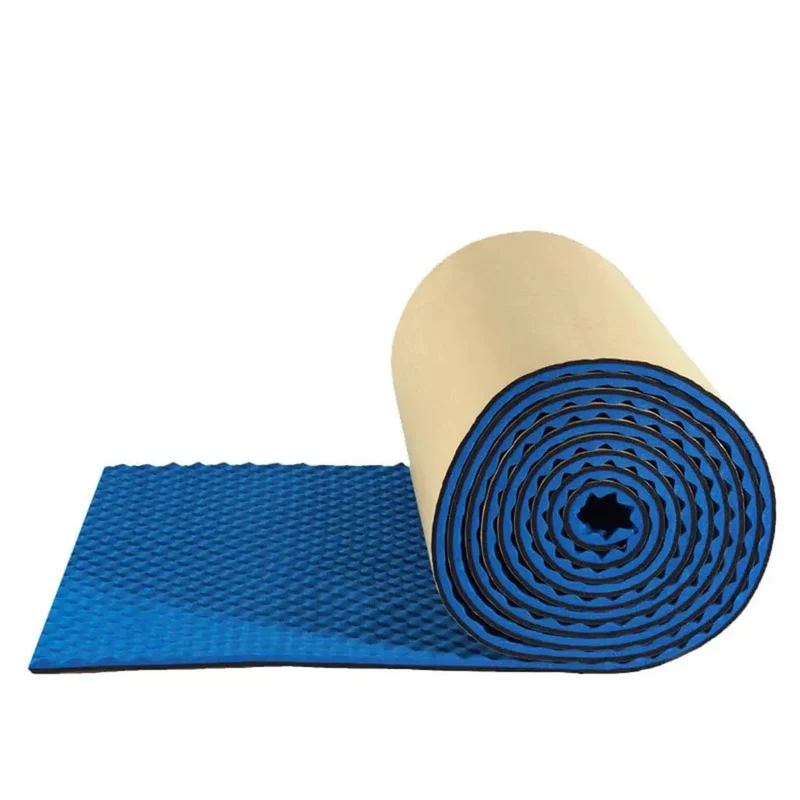 Blue Egg Crate Acoustic Foam Roll That Slays Noise, 3.2 Inch X 32.8 Feet, 2 Inch Thick Sound Proof Panels With Adhesive, Flame Retardant Sponge To Dampen Echoes, Block Racket, Home Studio Walls